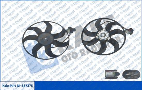 KALE 387275 Fan Motoru Opel Astra J 1.4 1.6 1.4 Turbo 11>15 Insignia 11> Chevrolet Cruze (200w 2200 Rpm-12v) Fan Motoru
